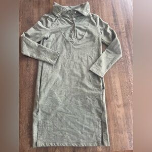 Synergy Organic Clothing Green Dress Cotton Sweatshirt Comfy  - Size XS